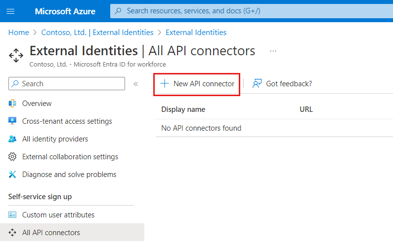 Add API connectors to self-service sign-up flows - Microsoft Entra ...