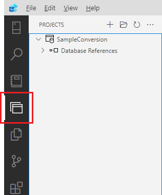 Prázdný projekt služby SQL Database