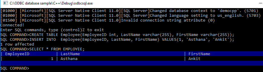 Příkazy SQL