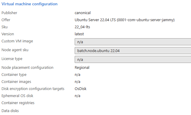 Snímek obrazovky znázorňující cíle konfigurace šifrování disků na webu Azure Portal