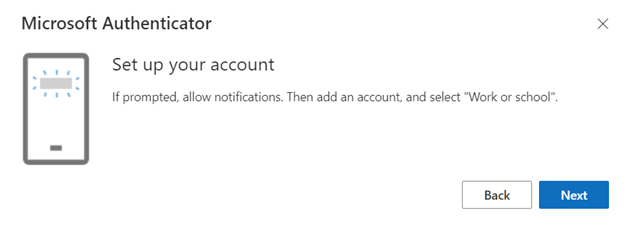 Snímek obrazovky Microsoft Authenticatoru