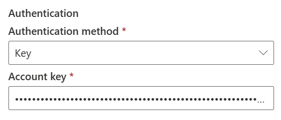 Snímek obrazovky znázorňující metodu ověřování klíčů ve službě Azure Cosmos DB for NoSQL