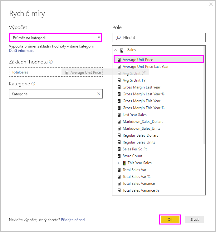 Snímek obrazovky Power BI Desktopu s možností Filtry v podokně Pole