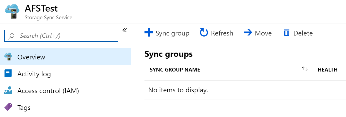 Erstellen einer neuen Synchronisierungsgruppe im Azure-Portal