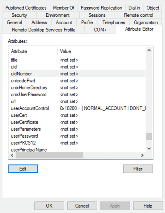 Active Directory-Attribut-Editor