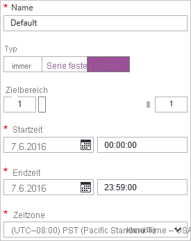 CLouddienst, der mit einem festen Datum skaliert wird