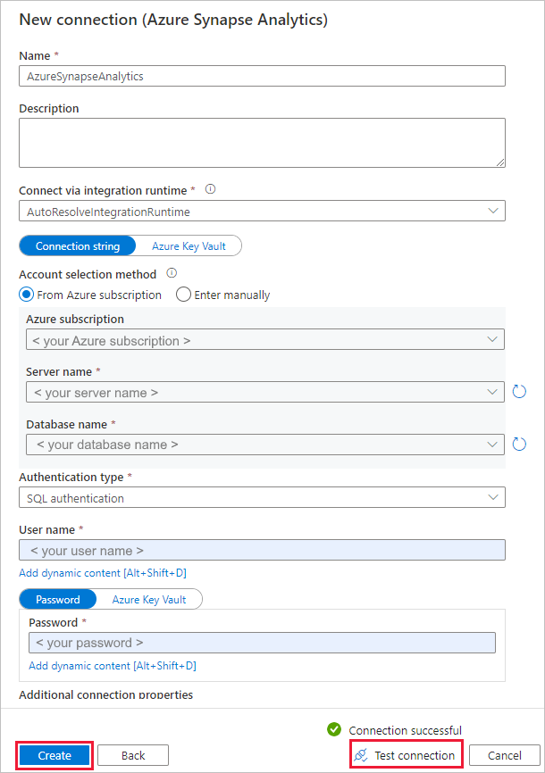 Konfigurieren von Azure Synapse Analytics