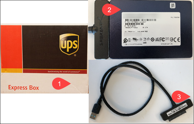 Versandpaket für Data Box-Datenträger