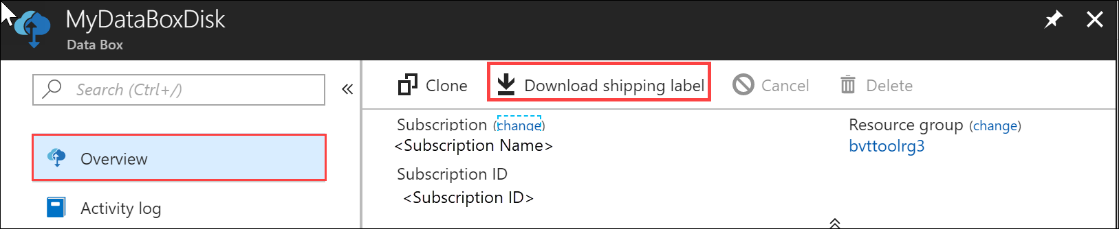 Download shipping label