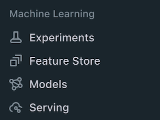 Neue Navigationsseitenleiste für Machine Learning