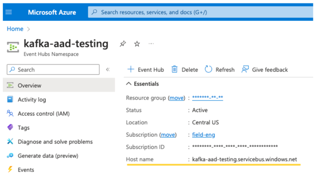 Event Hubs-Namespace