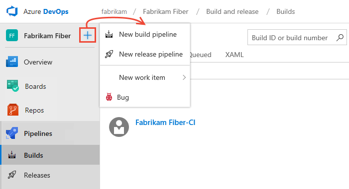 Fügen Sie Build- und Releasepipelines hinzu.