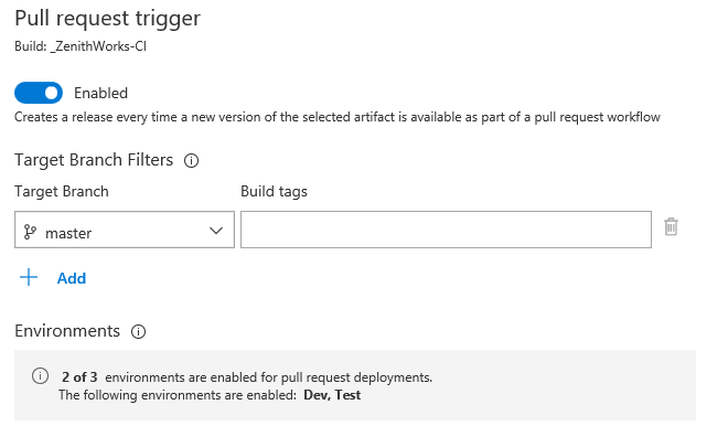 PR-Trigger in Release