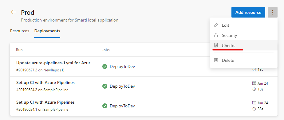 Approvals in multi-stage YAML pipelines.