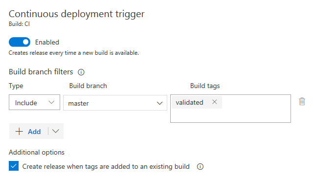 Trigger für Buildtags