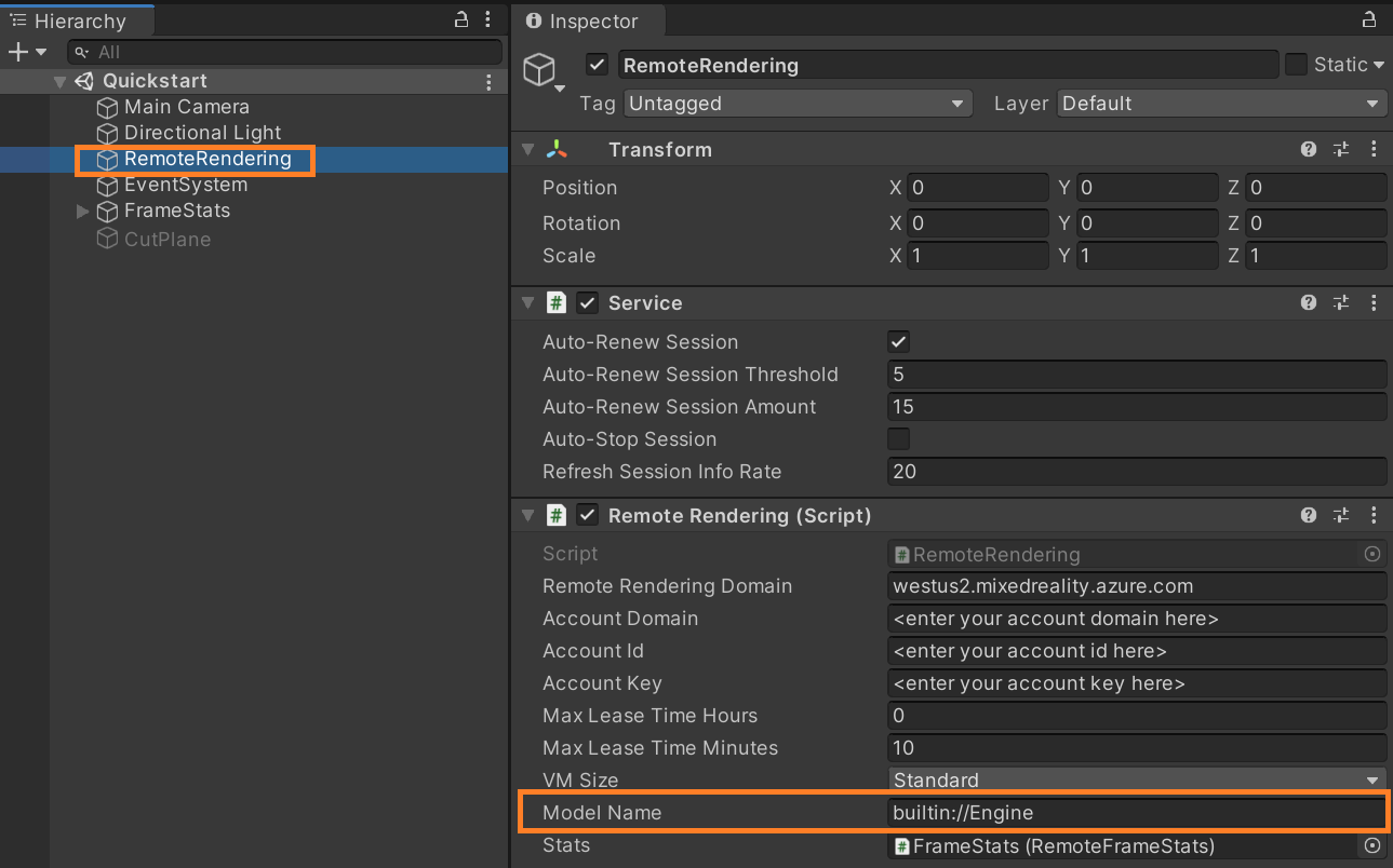 Ersetzen des Modells in Unity