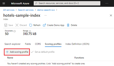 Seite „Add scoring profiles“ (Bewertungsprofile hinzufügen)