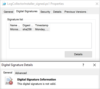 Digitale Signatur nicht gültig.