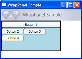 A typical WrapPanel Element.