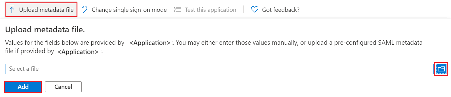 choose metadata file