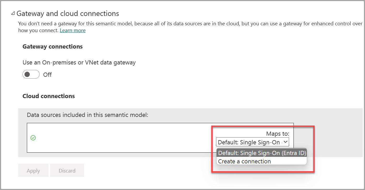 Screenshot der Konfigurationseinstellungen für Gateway- und Cloudverbindungen.