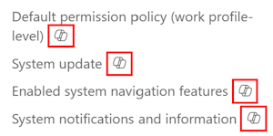 Screenshot, der die Copilot-QuickInfo für eine Einstellung in Microsoft Intune und Intune Admin Center zeigt.