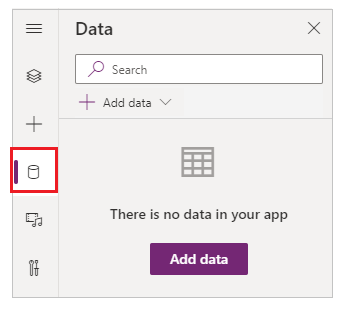 Wählen Sie „Daten“ im linken Bereich aus