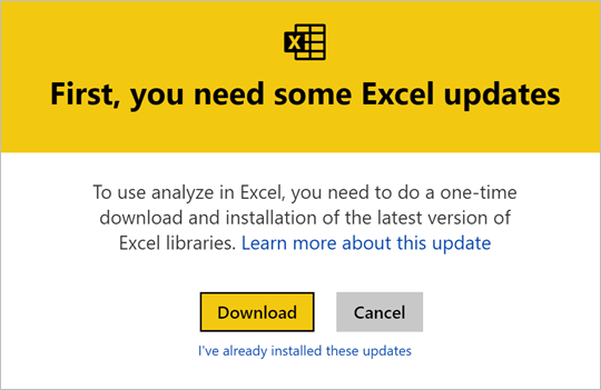 Screenshot: Excel-Updates.