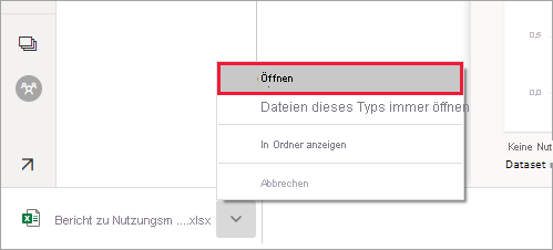 Screenshot: Öffnen der ODC-Datei