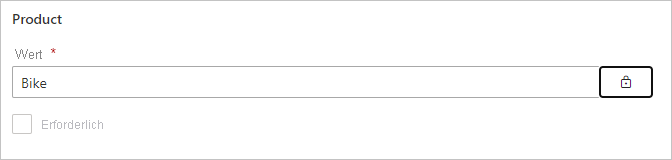 Screenshot of an absolute parameter value.