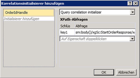 Dialogfeld "CorrelationInitializer"