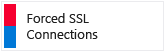 Security Center-Karte erzwungenes SSL