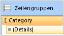 Zeilengruppen, Standardmodus mit dynamischen Elementen