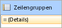 Zeilengruppen, Tabelle mit 1 statischen und 1 dynamischen Zeile