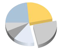 Kreisdiagramm mit separatem maximalem Punkt