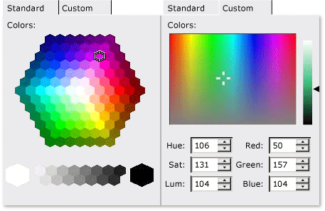 CMFCColorPickerCtrl-Dialogfeld