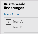 Wählen Sie einen Arbeitsbereich im Team Explorer