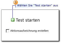 Dialogfeld "Test starten"