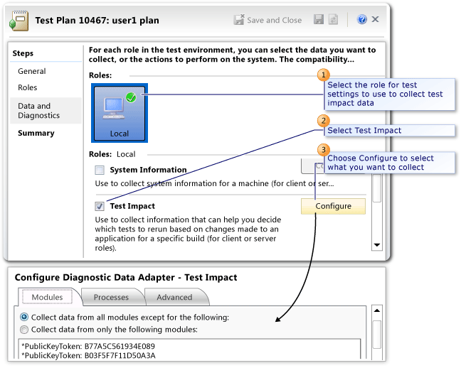 Configure Test Impact Analysis