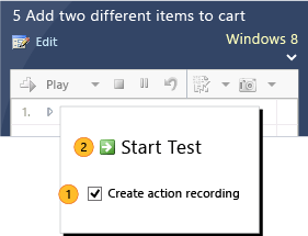 Create an action recording.