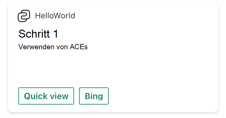 ACE-Karte, die die „Große“ Karte rendert.