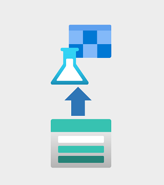 Diagram of Azure Data Lake Storage Gen2 being used as a source for Azure Machine Learning.