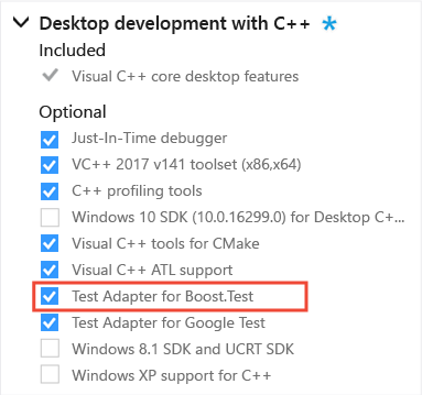 Testadapter für Boost.Test