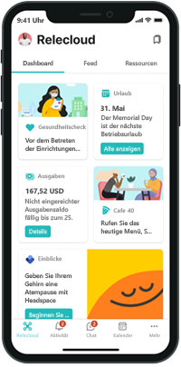 Abbildung der Viva Connections-Zielerfahrung in der mobilen App.