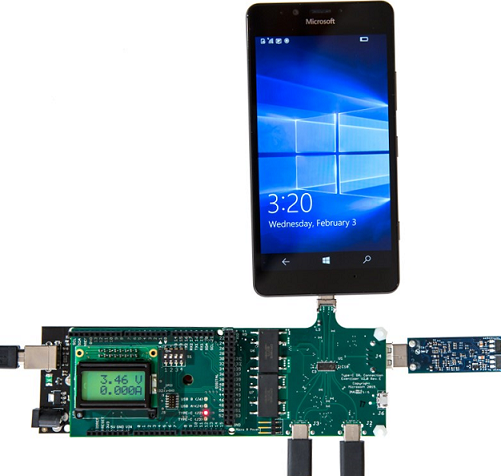 Bild von Peripheriegeräten, die an den USB Type-C ConnEx angeschlossen sind.