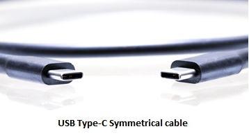 SYMMETRISCHE USB-Typ-C-Kabel.