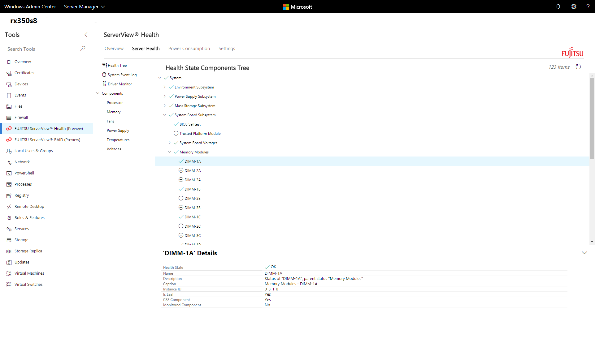 Fujitsu ServerView extension