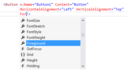 IntelliSense in XAML Teil 1