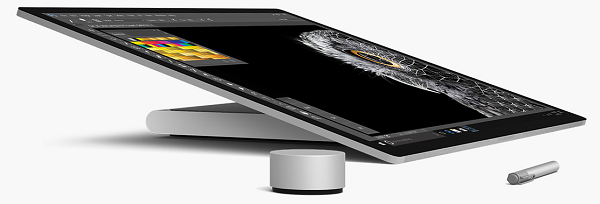 Abbildung von Surface Dial mit Surface Studio