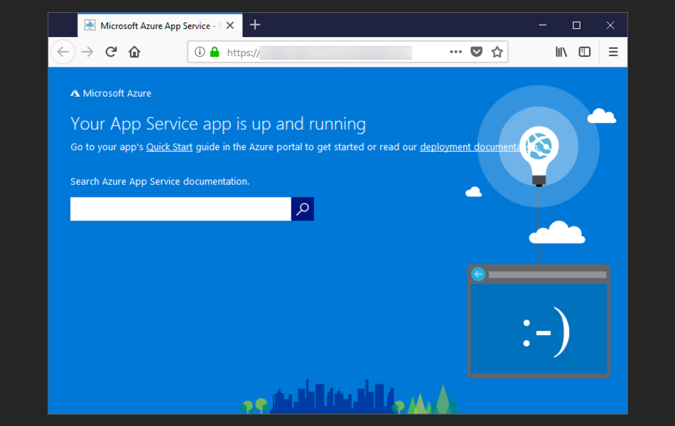 Screenshot von Azure App Service